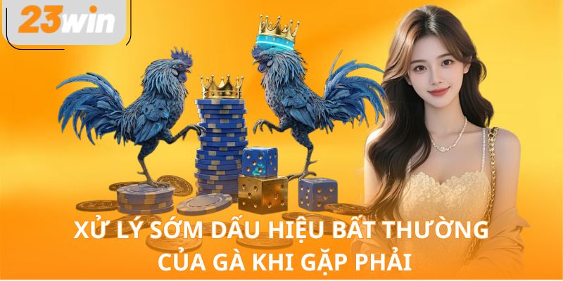 Xử lý sớm dấu hiệu bất thường của gà khi gặp phải
